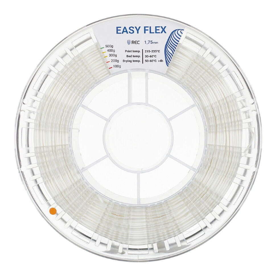 TPU Easy Flex белый 500 гр. 1.75 мм пластик REC для 3D принтера