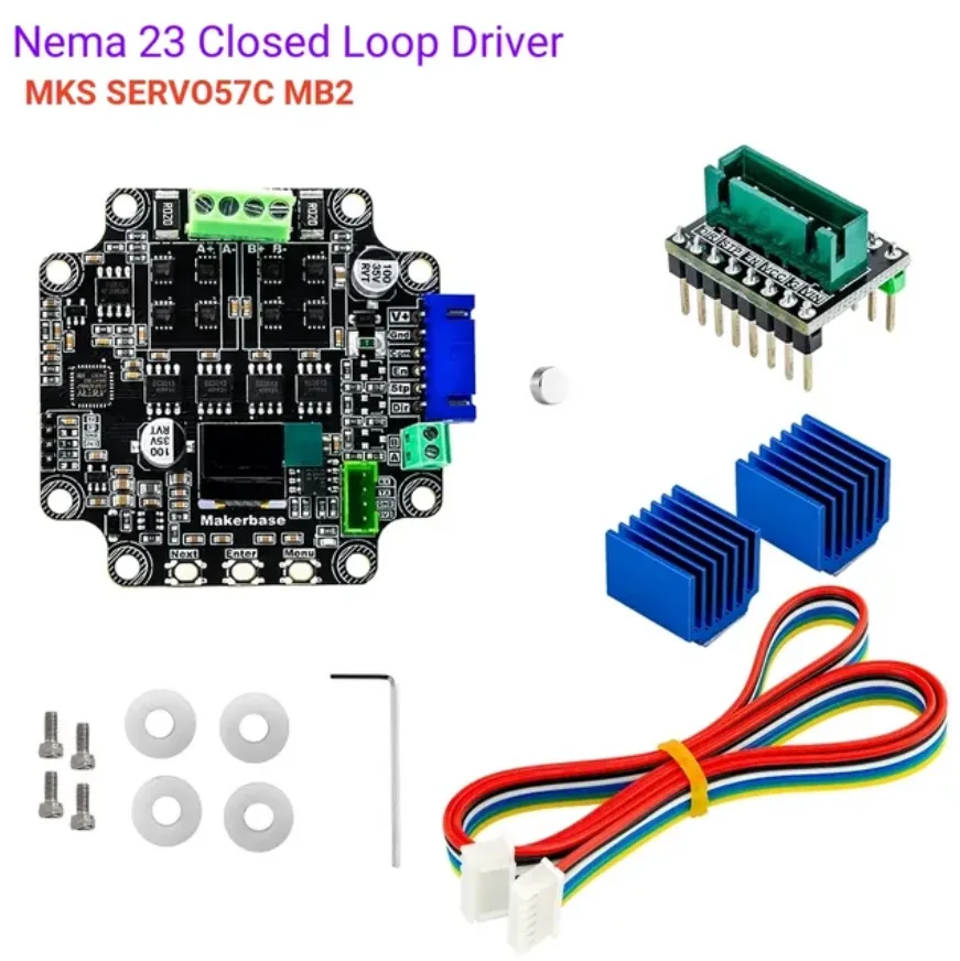 Плата MKS SERVO57C PCBA Nema 23, контроллер шагового серводвигателя с замкнутым циклом для 3D-принтера, маршрутизатора с ЧПУ MKS SERVO57C MB2