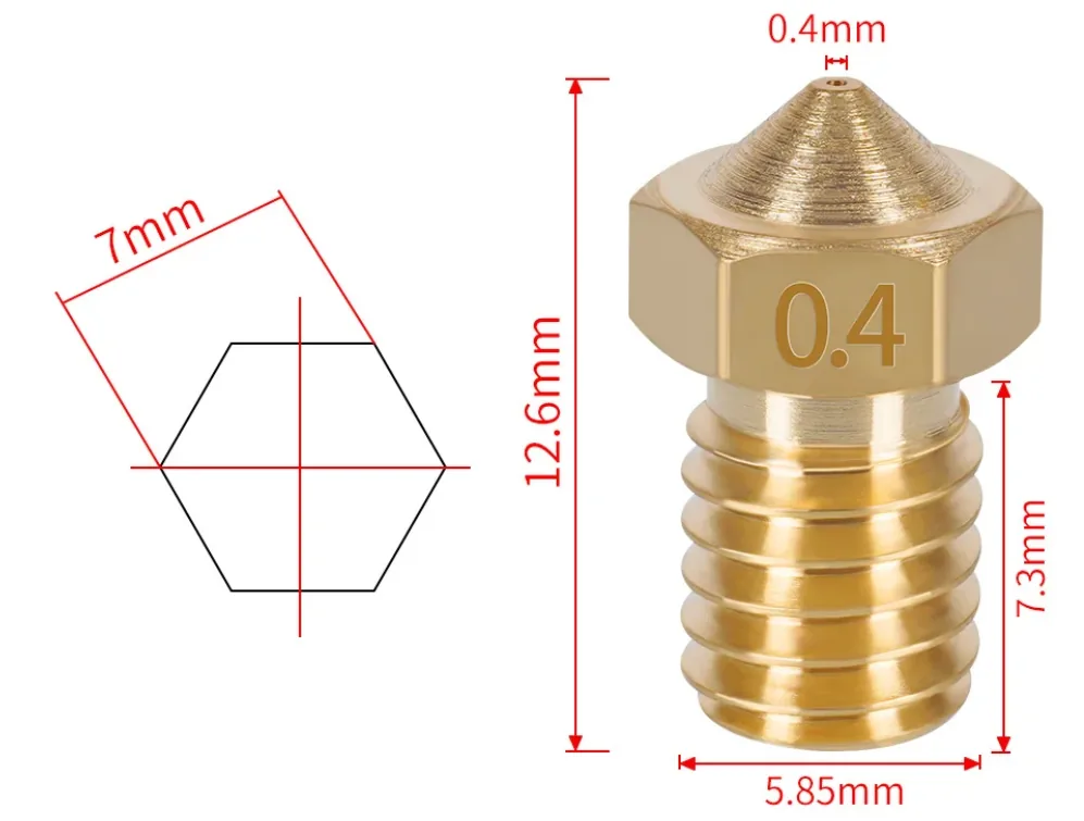 Сопло E3D 0,4 мм 3,0