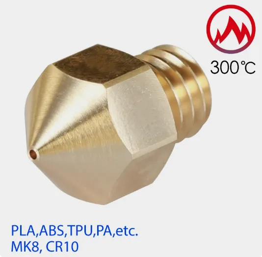 Сопло МК8 0,1мм (M6 8мм*13мм) 1.75