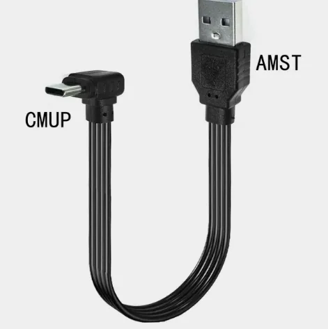 Кабель угловой TYPE-C - USB (0.2m)