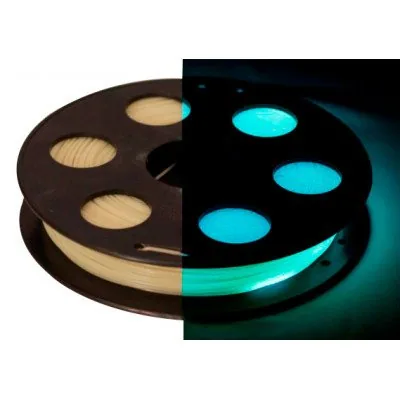 PLA Светящийся Бирюзовый 500 гр. 1.75 мм пластик Bestfilament для 3D-принтера