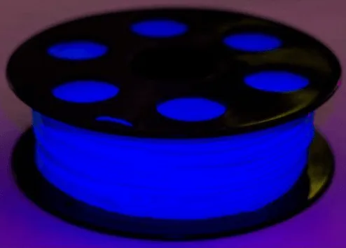 PLA Флуоресцентный Голубой 1000 гр. 1.75 мм пластик Bestfilament для 3D-принтера