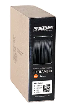 ABS Carbon 750 г, 1.75 мм, пластик Filamentarno для 3D-принтера