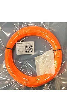 ABS GF-4 оранжевый моток 50 м, 1,75 мм, пластик Filamentarno для 3D-принтера