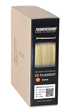ABS GF-4 натуральный 750 г, 1,75 мм, пластик Filamentarno для 3D-принтера