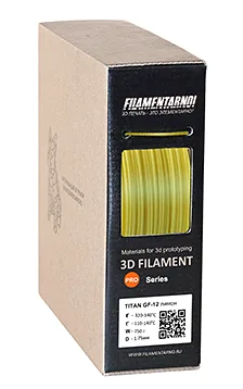 ABS Titan GF-12 лимон 750 г, 1,75 мм, пластик Filamentarno для 3D-принтера (C)