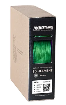 PETg зеленый 750 г, 1,75 мм, пластик Filamentarno для 3D-принтера