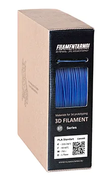 PLA+ синий 750 г, 1,75 мм, пластик Filamentarno для 3D-принтера