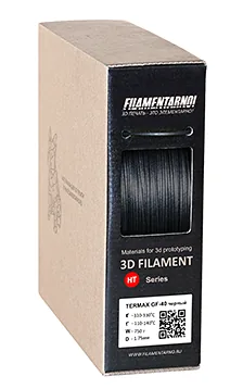 PPS Termax GF-40 черный 750 г, 1,75 мм, пластик Filamentarno для 3D-принтера