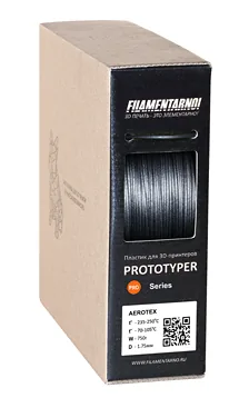 SAN Aerotex черный 750 г, 1,75 мм, пластик Filamentarno для 3D-принтера
