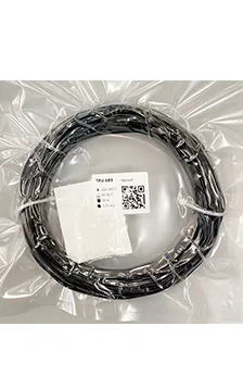 TPU A93 черный моток 50 м, 1,75 мм, пластик Filamentarno для 3D-принтера