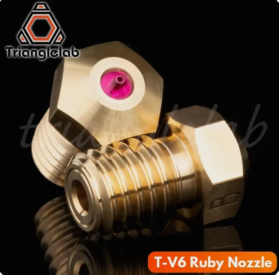 Корундовое сопло 0,4 C trianglelab, высокотемпературный T-V6 красный распылитель 1,75 мм для V6 HOTEND, совместимый с PETG ABS PEI PEEK NYLON