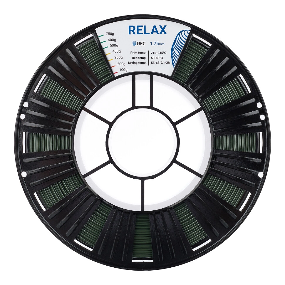 Пластик для 3D-принтера REC RELAX pet-g 1.75мм хаки 750г