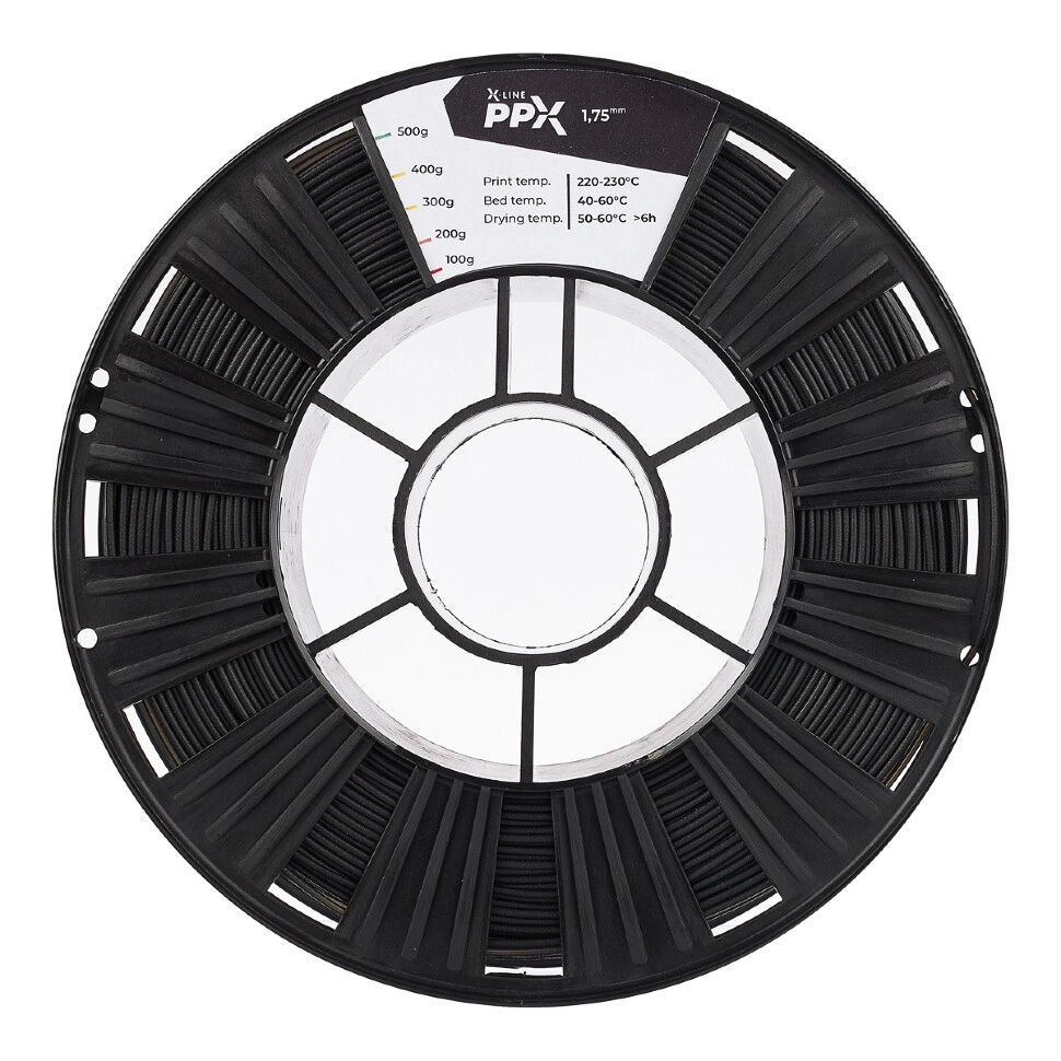 Пластик PPX REC X-line 1,75 мм, 500г, черный