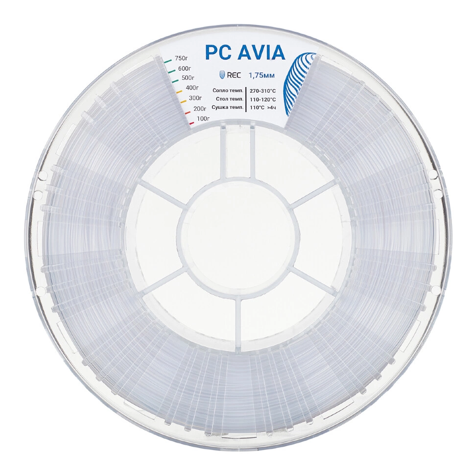 REC PC AVIA 1.75мм 750г прозрачный