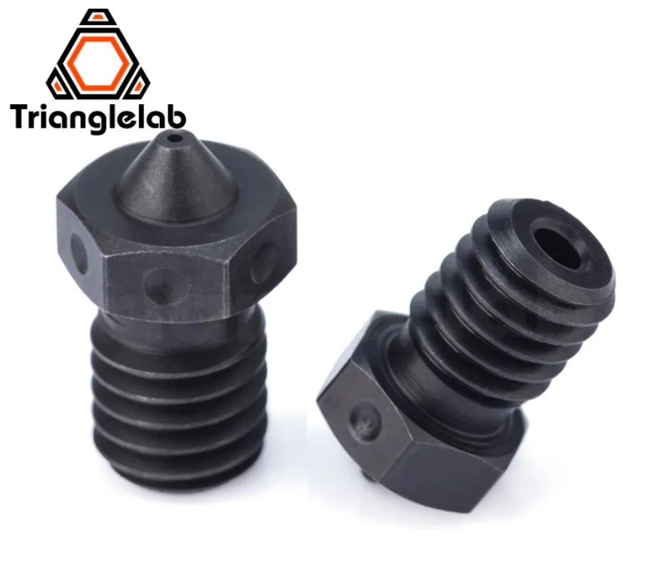 Сопло 0,6 Trianglelab A2 V6 из закаленной стали, совместимое с волокном из углеродного волокна PEI PEEK для экструдера v6 HOTEND Dragon RAPIDO Matrix