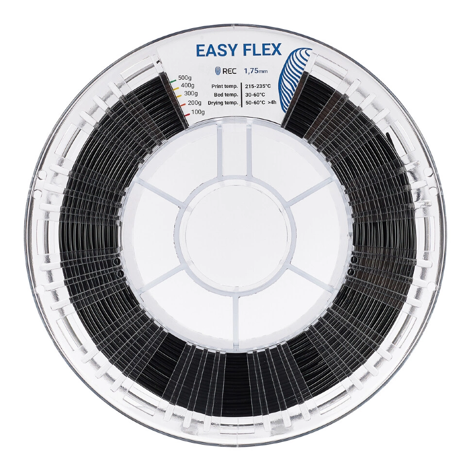 Пластик для 3D-принтера REC EASY FLEX 1.75мм черный 500г
