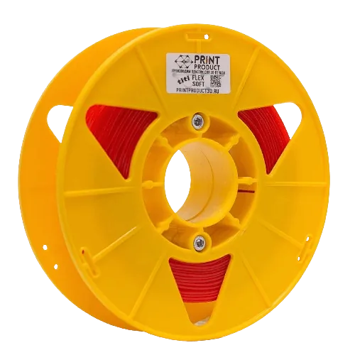Titi Flex Soft Красный, моток 50 м, 1.75 мм, пластик PrintProduct для 3D-принтера