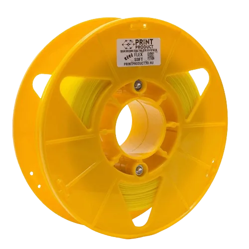 Titi Flex Soft Жёлтый, моток 50 м, 1.75 мм, пластик PrintProduct для 3D-принтера