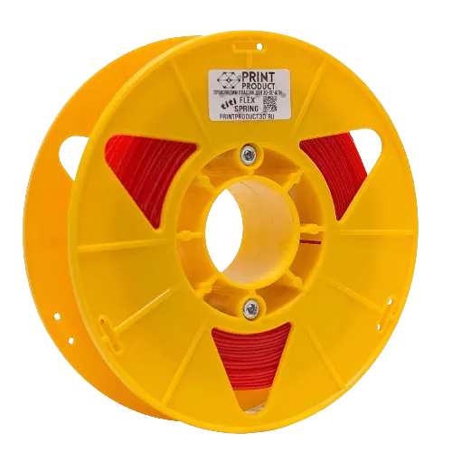 Titi Flex Spring Красный , 500 гр, 1,75мм, пластик PrintProduct для 3D-принтера