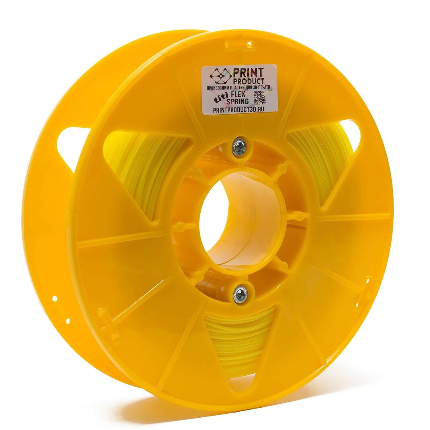 Titi Flex Spring Желтый, 500 гр, 1.75 мм, пластик PrintProduct для 3D-принтера