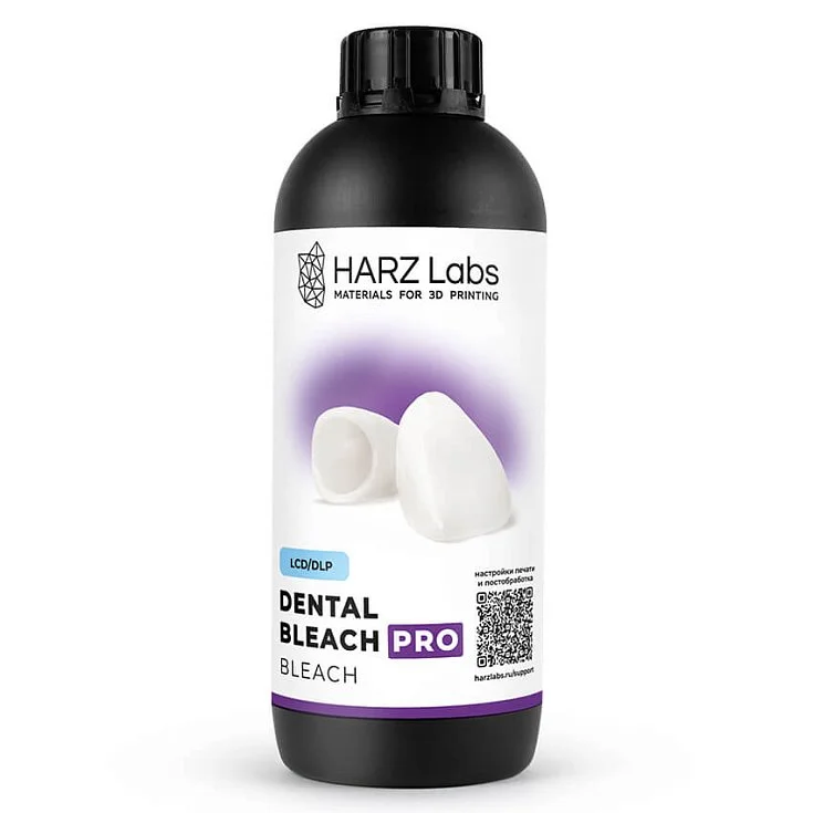 Фотополимерная смола HARZ Labs Dental Bleach PRO, белая (1 кг)