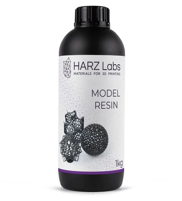 Фотополимерная смола HARZ Labs Model Resin Black, черная (1 кг)