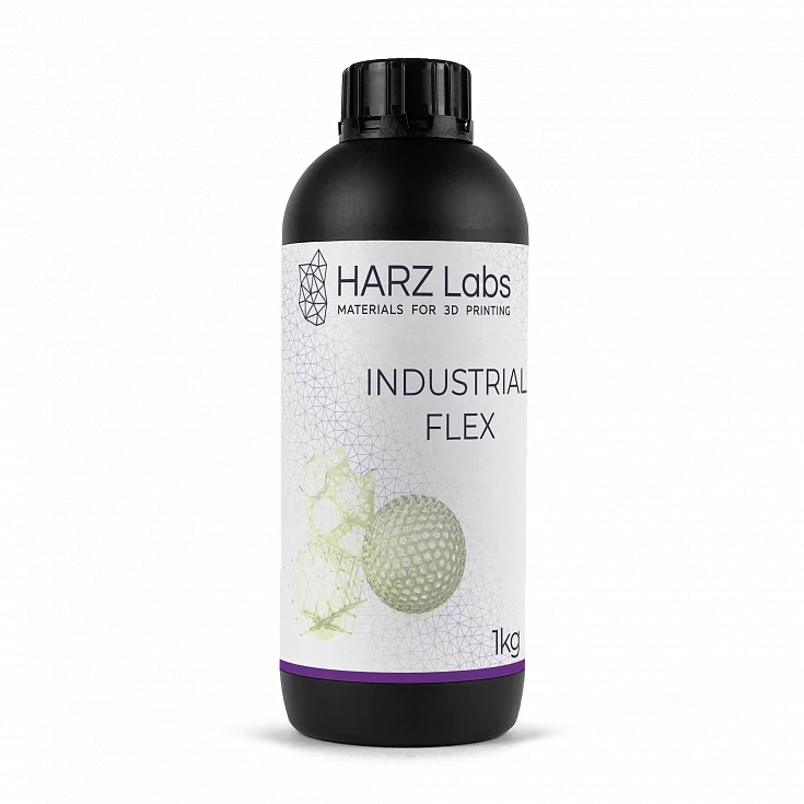 Фотополимерная смола HARZ Labs Industrial Flex, натуральная (1 кг)